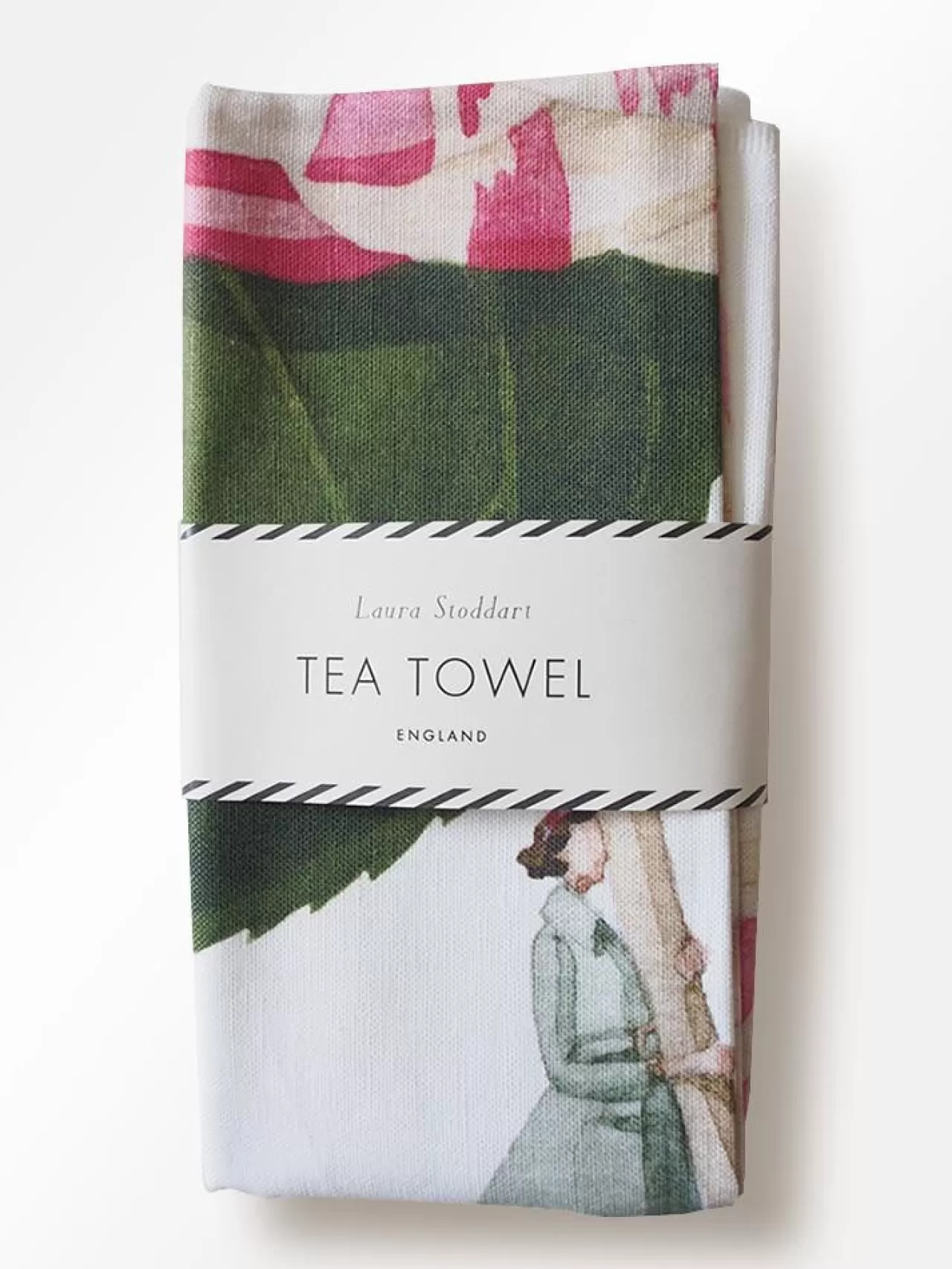 Store Laura Stoddart In Bloom Camellia Linen Tea Towel