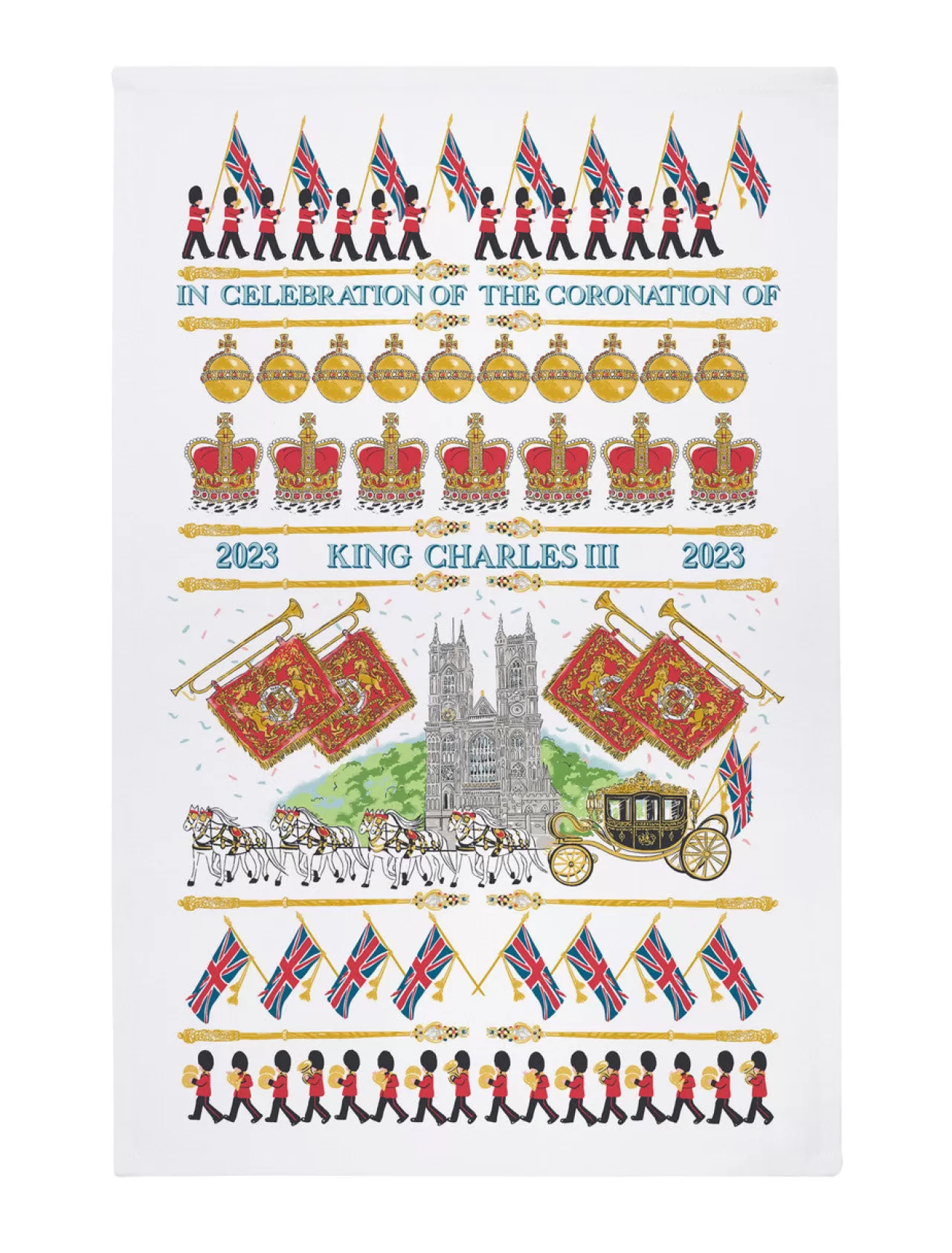 Outlet Ulster Weavers King Charles Iii Coronation Celebration Cotton Tea Towel