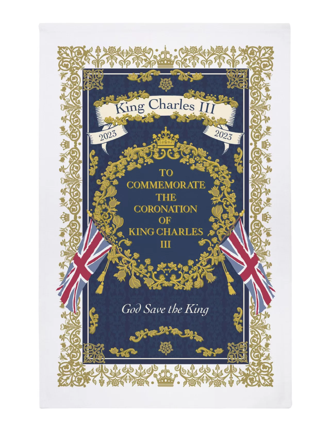 Discount Ulster Weavers King Charles Iii Coronation Regal Cotton Tea Towel