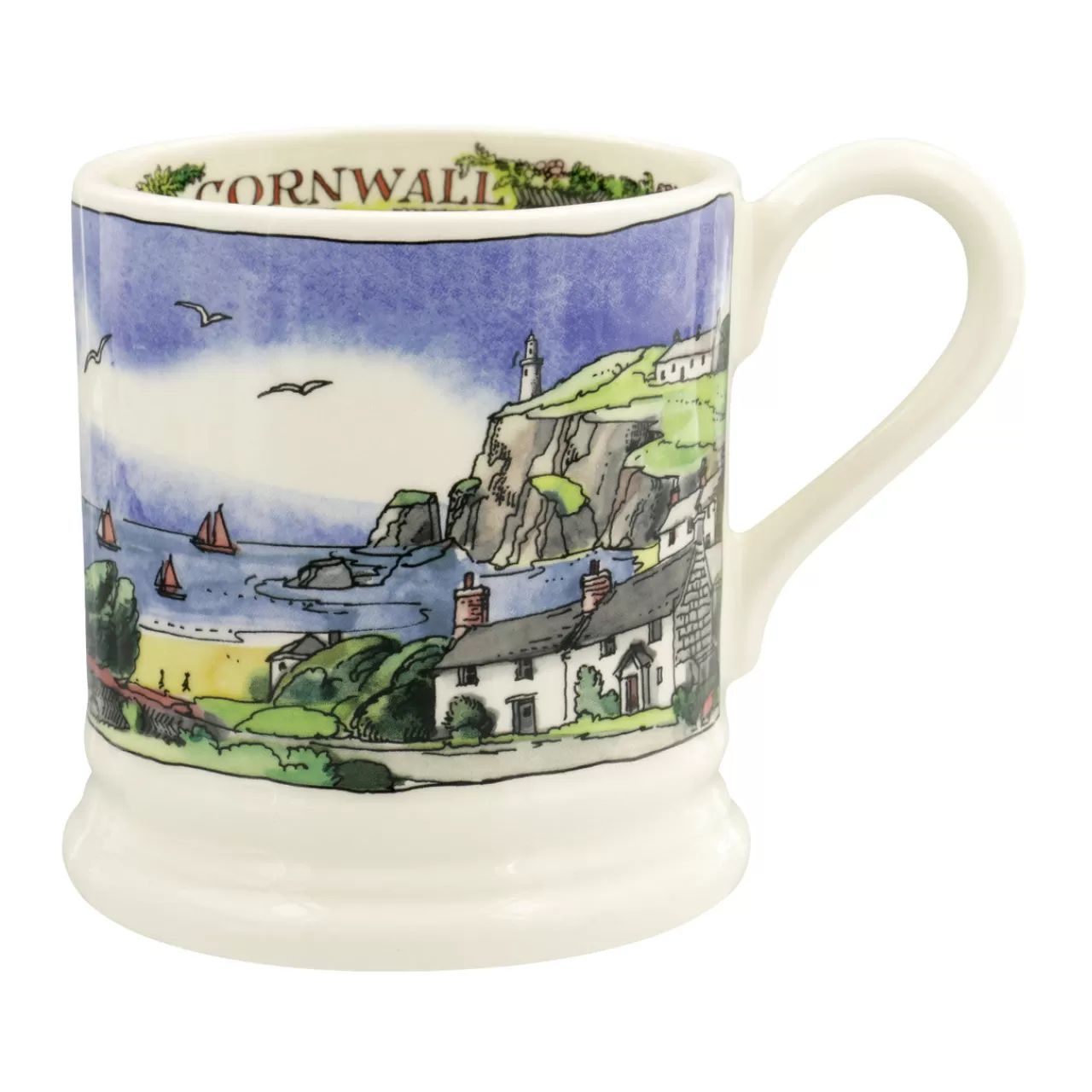 Cheap Emma Bridgewater Landscapes Of Dreams Cornish Beaches 1/2 Pint Mug