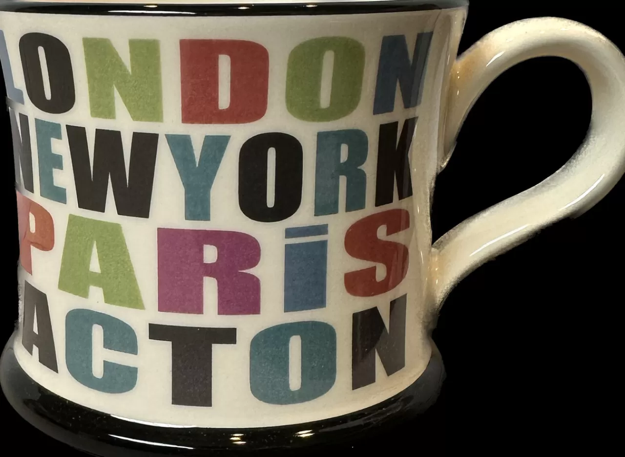 Sale Moorland Pottery London, New York, Paris, Acton Mug By