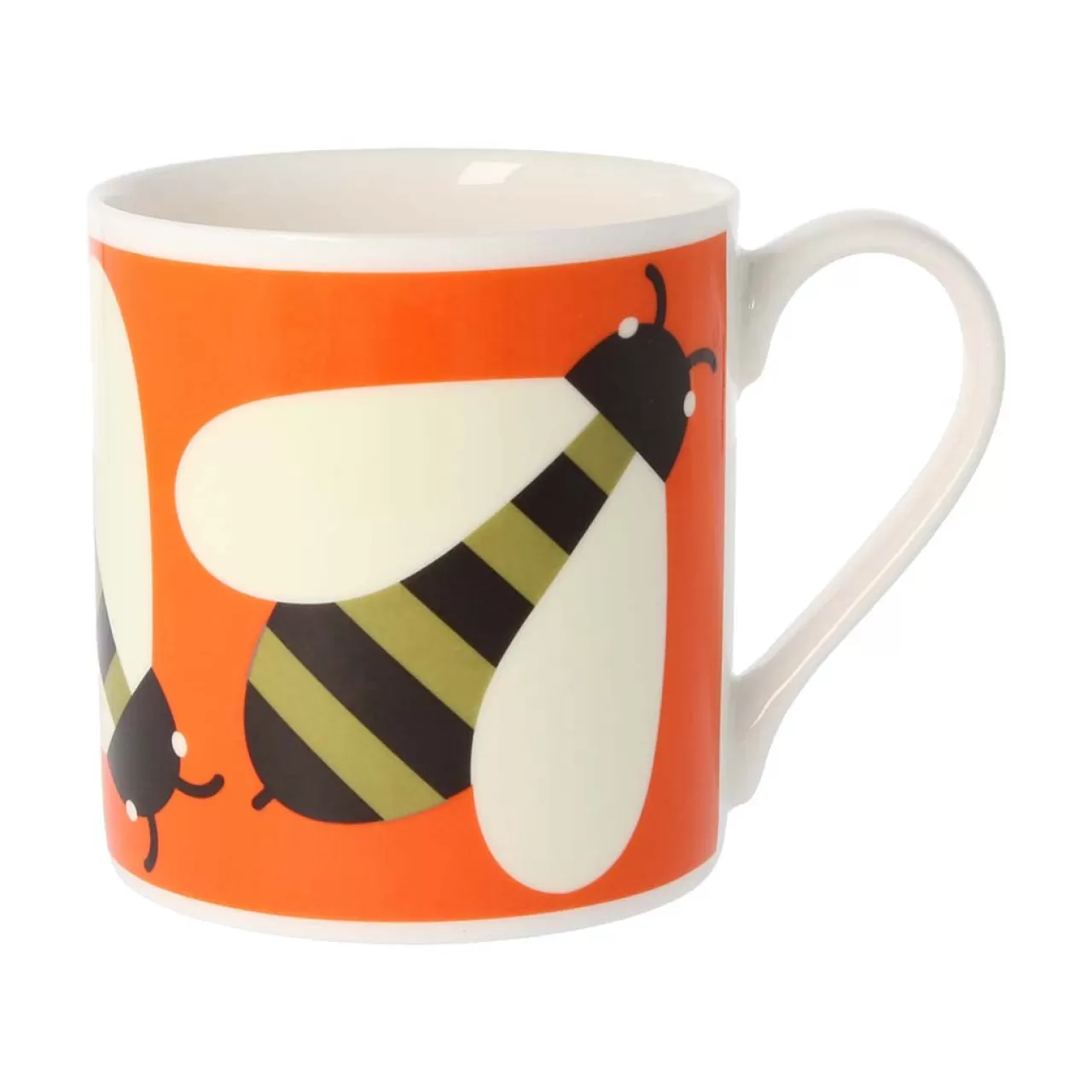 Online Mclaggen Smith Orla Kiely Busy Bee Orange Bone China Mug