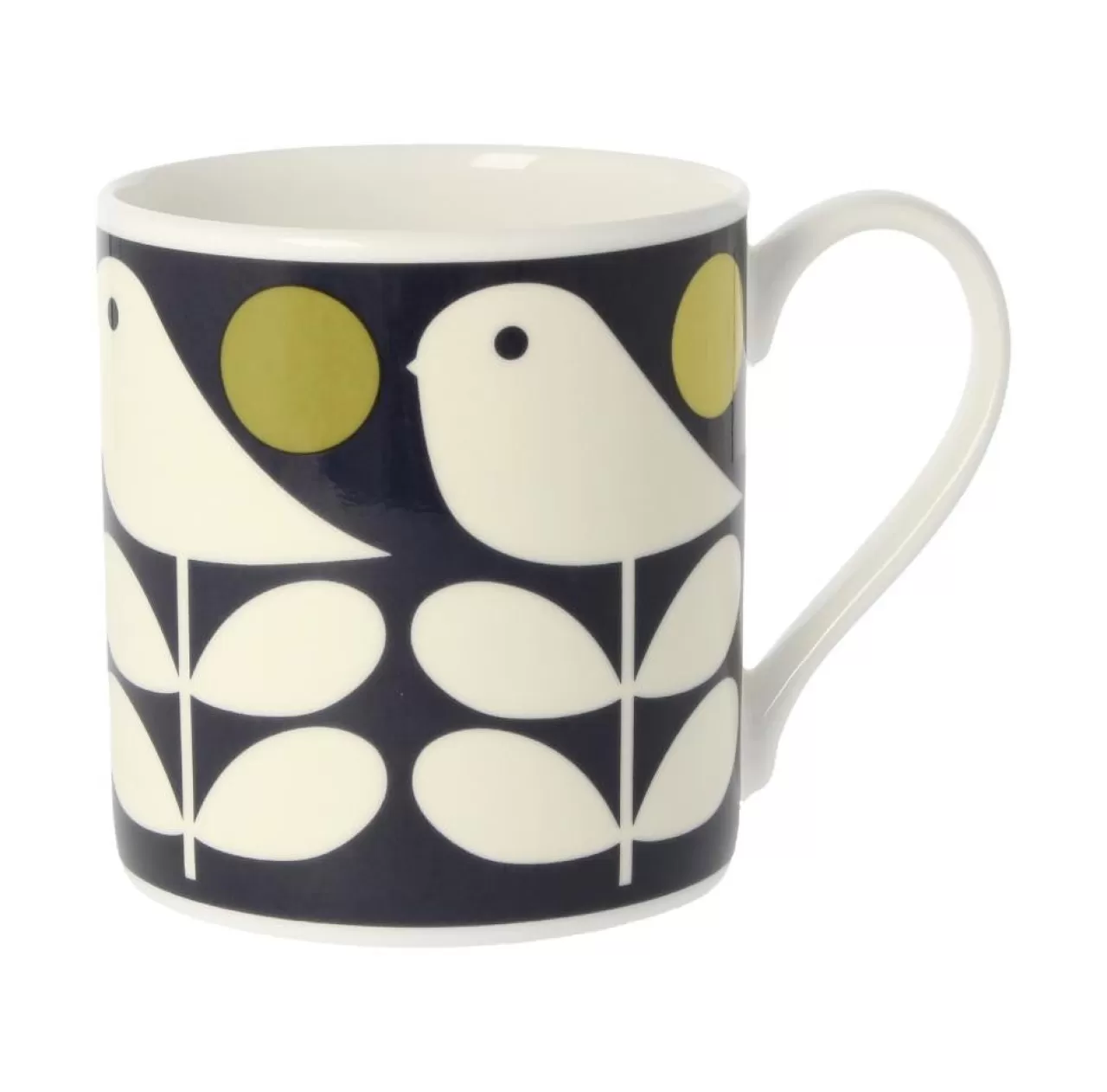 Cheap Mclaggen Smith Orla Kiely Early Bird Dark Navy Bone China Mug