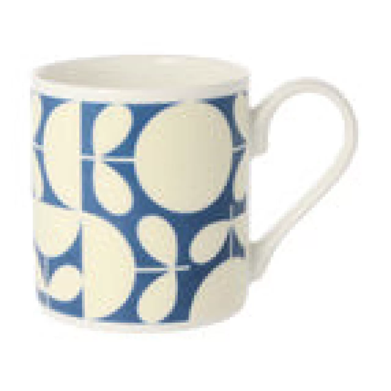 Sale Mclaggen Smith Orla Kiely Patchwork Dark Blue Bone China Mug
