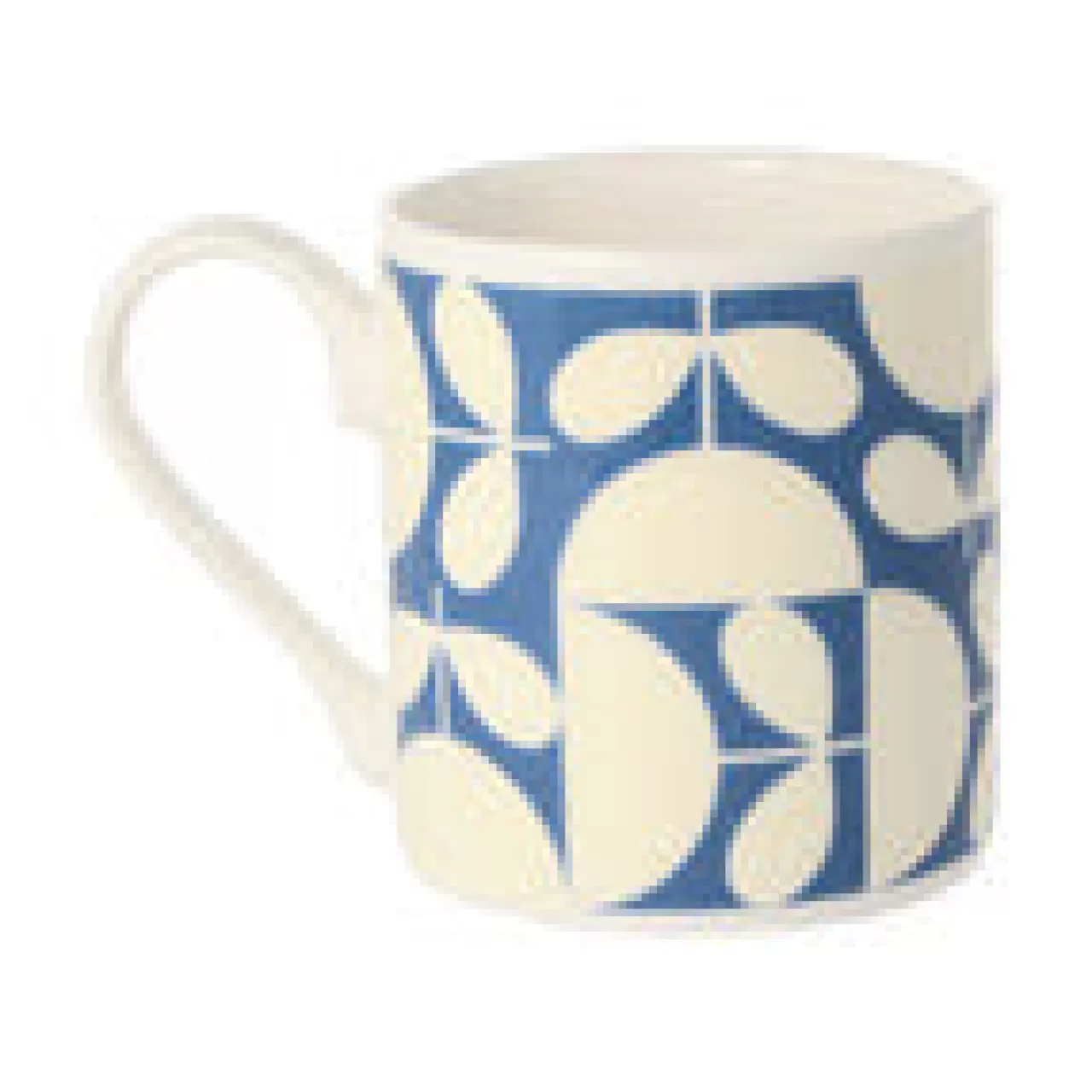 Sale Mclaggen Smith Orla Kiely Patchwork Dark Blue Bone China Mug