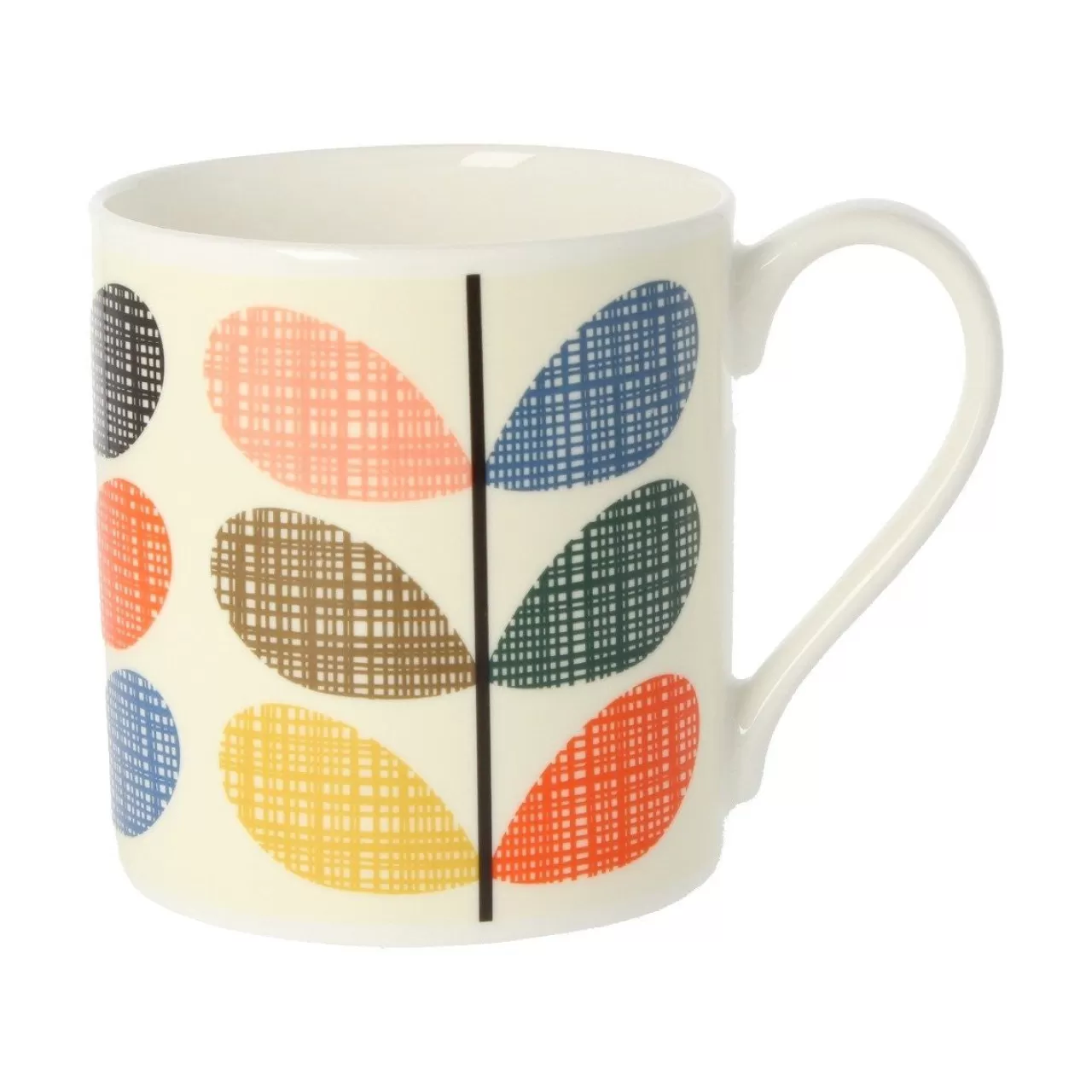 New Mclaggen Smith Orla Kiely Scribble Multi Stem Fun Bone China Mug