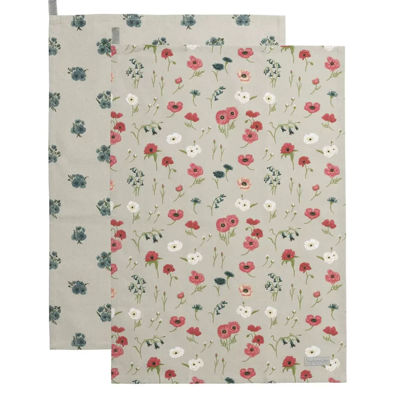 Flash Sale Sophie Allport Poppy Meadow Set Of 2 Tea Towels By
