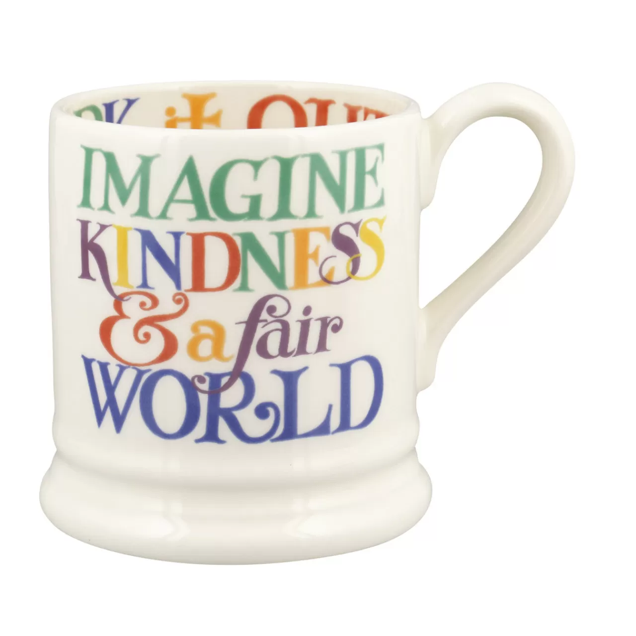 Online Emma Bridgewater Rainbow Toast Kindness & A Fair World 1/2 Pint Mug