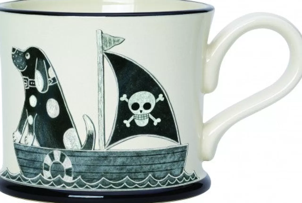 Discount Moorland Pottery Sea Dog - It's A Dog's Life Mug By