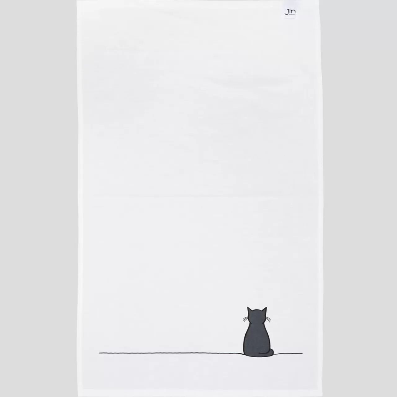 Outlet Jin Designs Sitting Cat Tea Towel
