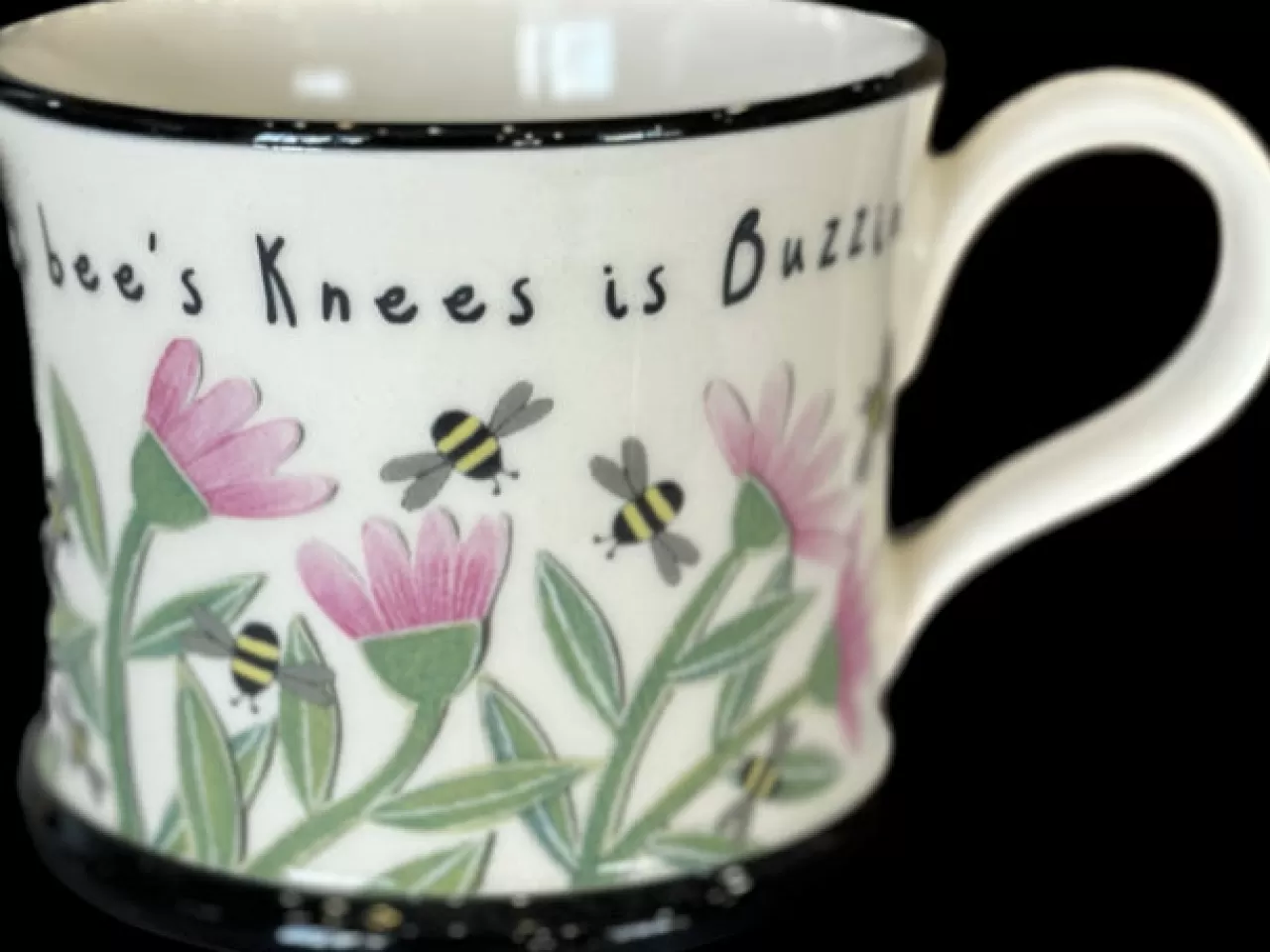 Sale Moorland Pottery The Bee's Knees Is Buzzin' Mug By