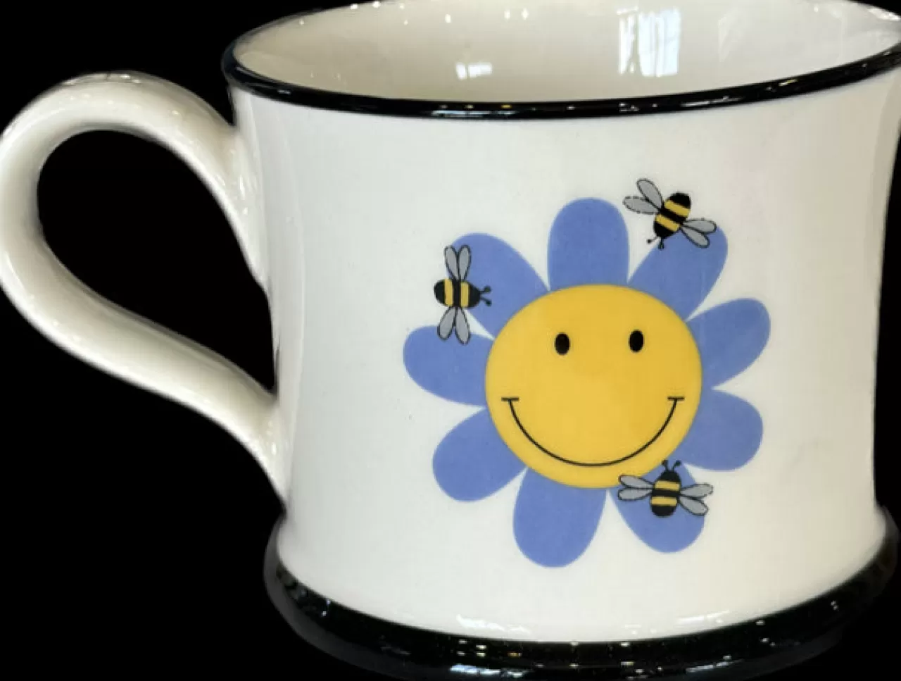Cheap Moorland Pottery The Bee's Knees Is My Happy Place Mug By