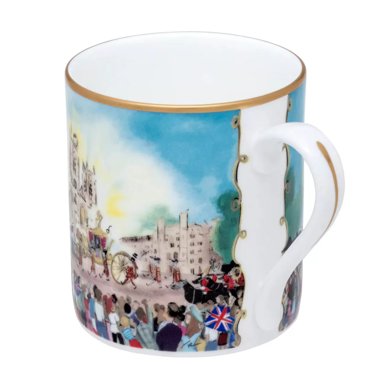 Store Halcyon Days The Coronation At Westminster Abbey Bone China Mug