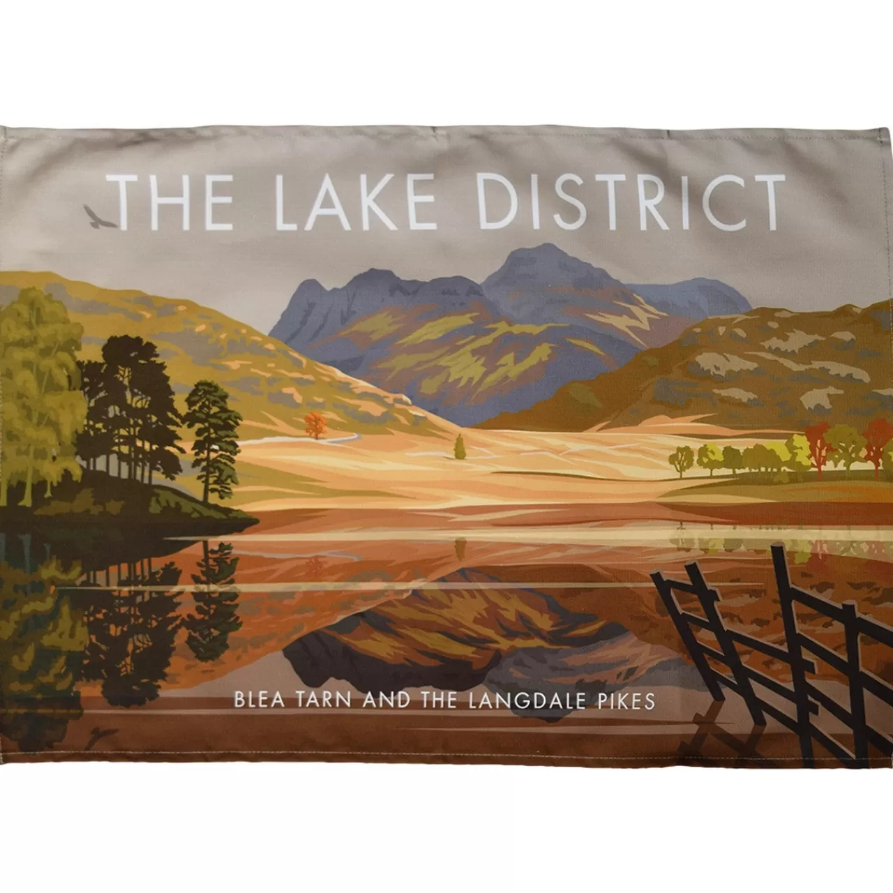 Discount Town Towels The Lake District - Blea Tarn And The Langdale Pikes Tea Towel
