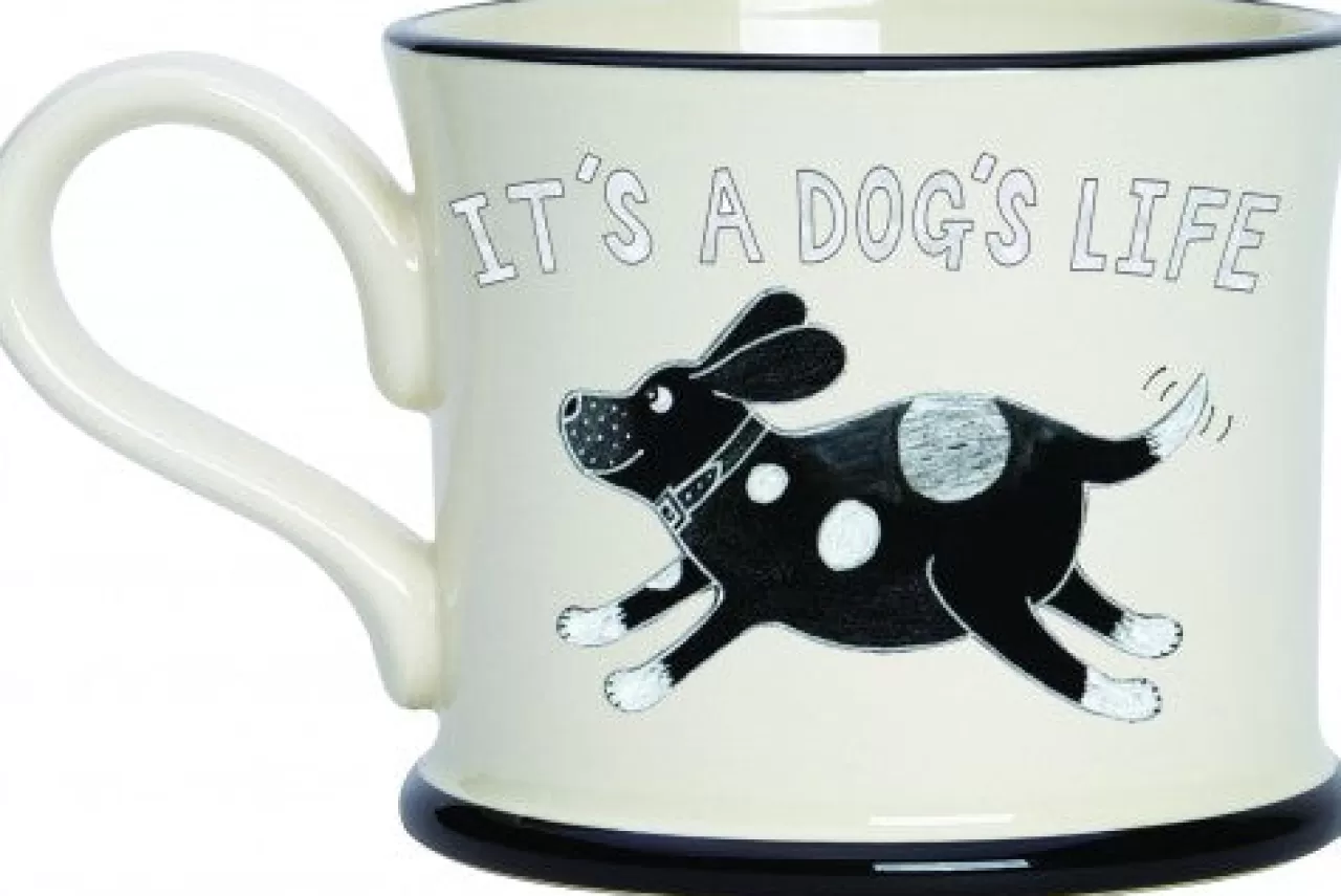 Outlet Moorland Pottery What Midlife Crisis? - It's A Dog's Life Mug By